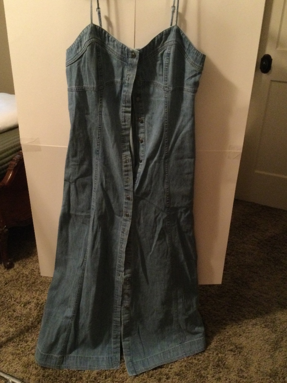 Free People denim dress w pockets NWT